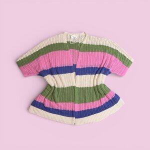 Striped Multicolor Women's cardigan